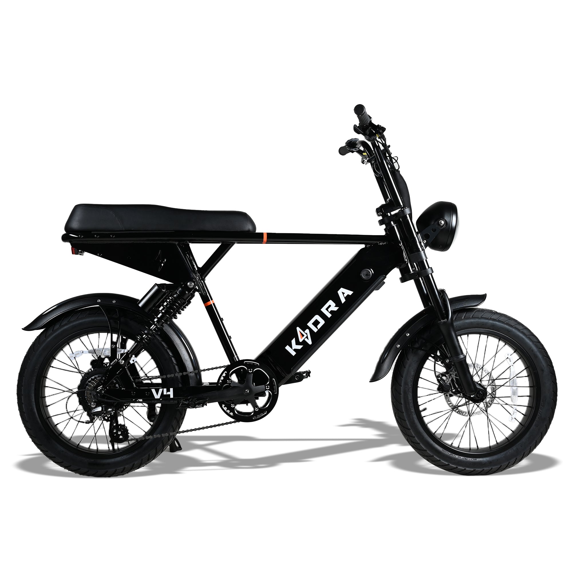 Kadra V4 Fatbike Glanzend Zwart